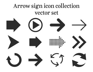 Arrow vector icon set collection
