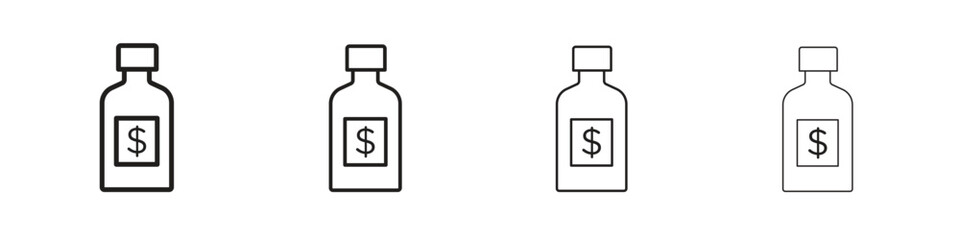 Obraz premium Solvent icon vector illustration. EPS 10 editable vector.
