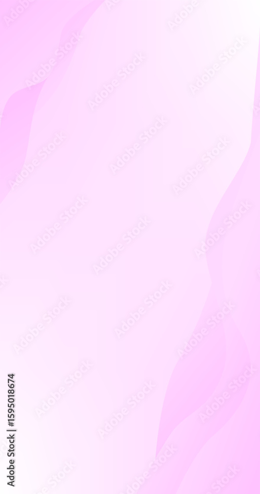 Aufkleber pink abstract background with wavy layers shapes and shadows vector illustration