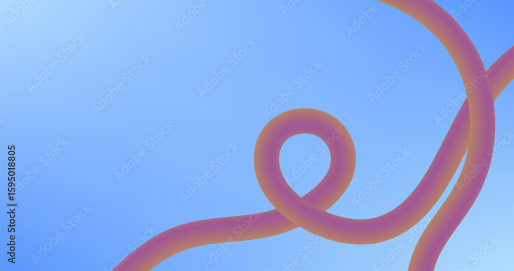Aufkleber abstract empty sky background with red purple gradient wavy fluid lines