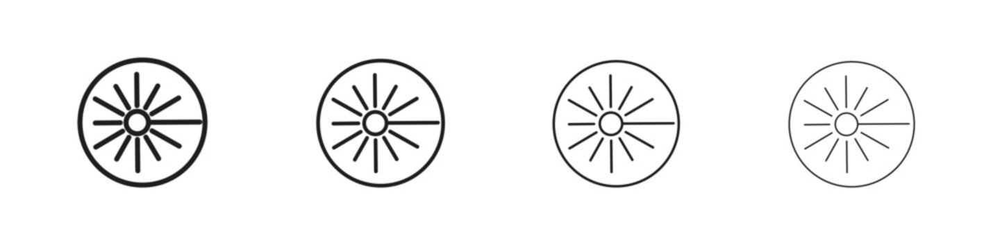 Laser beam icon vector illustration. EPS 10 editable vector.