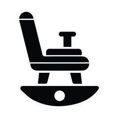 Chair, rocking, rocking chair icon