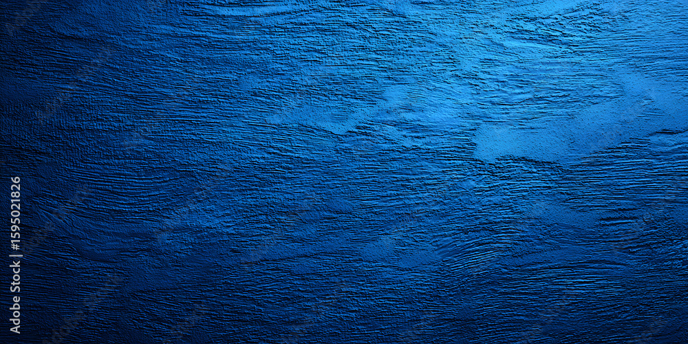 Poster a background that is a solid blue color and features a textured grain pattern throughout. the blue b
