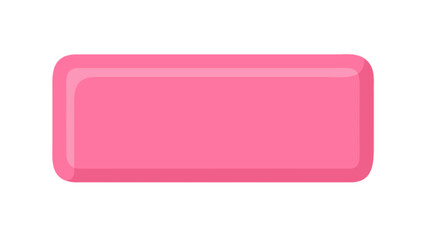 Pink button vector graphic for ui design and web design with rounded corners and glossy effect element