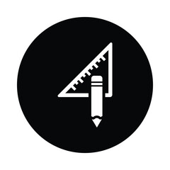 Ruler, pencil, pen, ruler and pencil icon