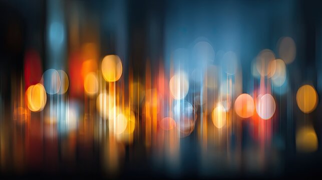 Abstract urban lightscape at night.