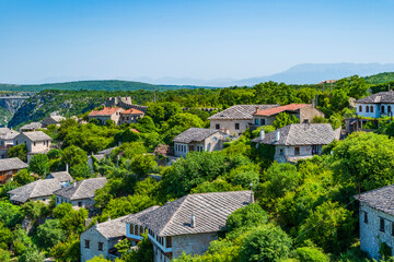 Obraz premium Rooftops of Pocitelj town in Bosnia-Herzegovina
