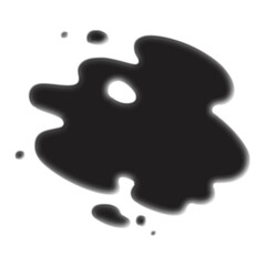 black ink splashes