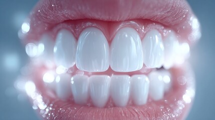 Obraz premium Radiant White Smile with Soft Glow