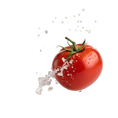 Tomato Splash on transparent background