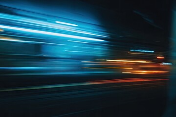 Abstract urban night scene with blurred motion