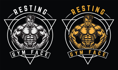 Resting Gym Face t shirt design