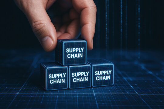 Supply and chain technology with data and logistics inspire innovative process and strategy in business