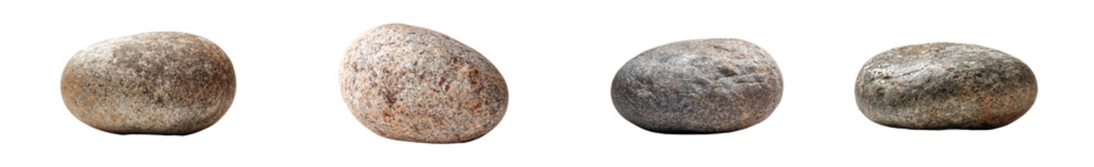 Serene Stones: A collection of smooth, weathered stones resting gently, creating a minimalist still life composition. 