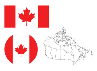 Canada,flag,map,rectangle,circle,transparent,Canadian,red,white,mapleleaf,symbol,nation,country,NorthAmerica,patriotic,identity,national,freedom,heritage,geography,outline,borders,vector,editable,