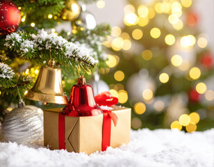 Festive christmas celebration indoor home decorative scene cozy atmosphere close-up view holiday spirit