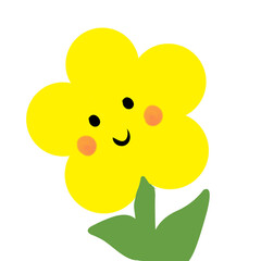 yellow duck with flower