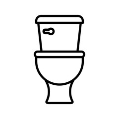  toilet icon white on background