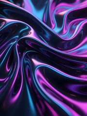 Fototapeta premium Colorful liquid swirl textures in vibrant purple and blue tones. Perfect as abstract backgrounds for digital art, music visuals, or psychedelic designs.