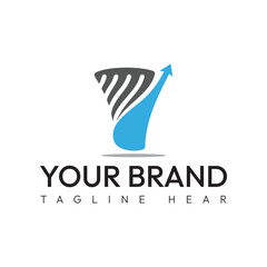 Upward Growth Abstract Logo