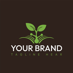  Green Plant Education Logo © UmarDesignerPro