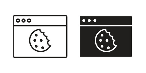 web Cookies icon Vector isolated design element. EPS10