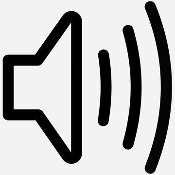 Animated Sound Bars or Audio Levels Icon