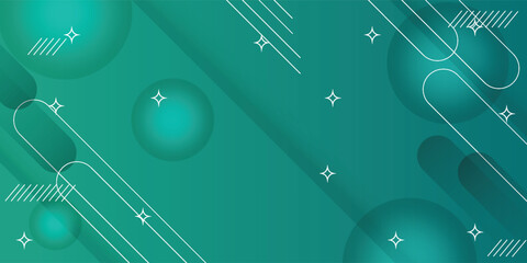 Modern abstract background with teal gradients, geometric lines, and glowing stars. Perfect for digital design, tech themes, websites, and presentation templates.