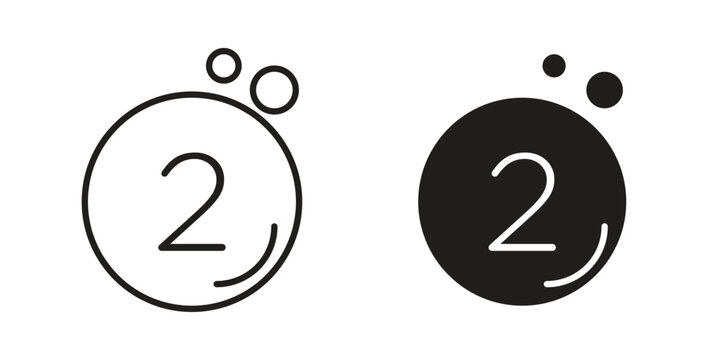 Oxygen O2 icon Vector isolated design element. EPS10