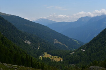 Schöne Landschaft im Ultental in Südtirol 