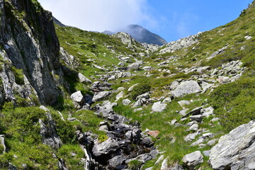 Schöne Landschaft im Ultental in Südtirol 
