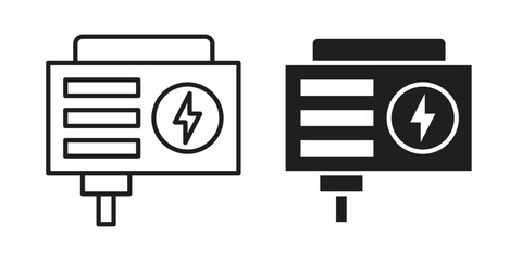 Generator icon Vector isolated design element. EPS10