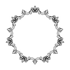 frame with floral ornament