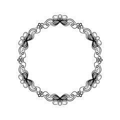 round frame made of chain