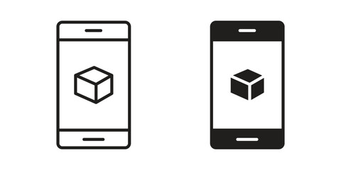 Ar apps icon Vector isolated design element. EPS10