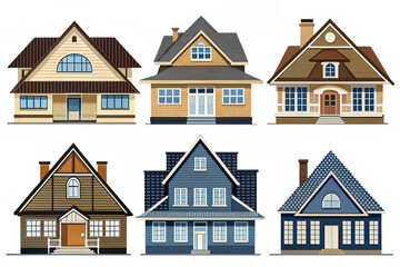 set of houses