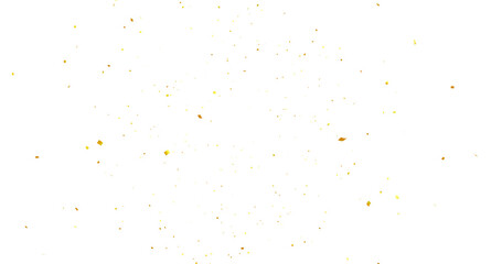 Colorful Confetti against a White Background Tranparent BG Confeti. Confetti partical isolated background. 3d Rendering Transparent Confetti. Dust particles Overlay, embers and sparks flying upwards.