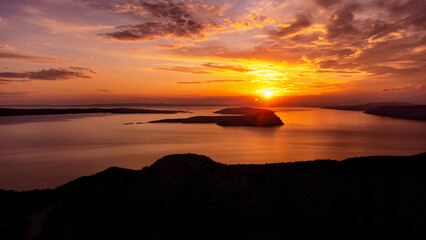 Aerial View of a Peaceful Adriatic Coastal Landscape