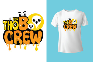 halloween t-shirt vector illustration retro style vintage template design for adults male and female, spooky night