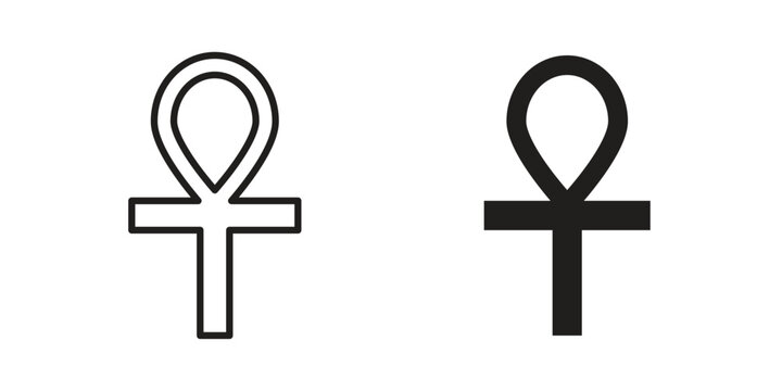 Ankh icon Vector isolated design element. EPS10