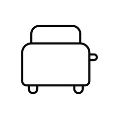 Minimalistic Illustration of a Stylish Modern Toaster Design for Kitchen