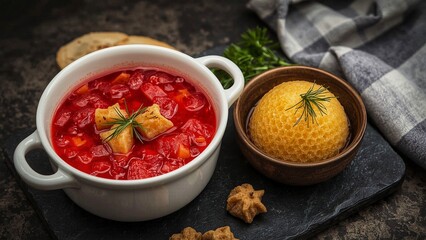 Borscht is a typical Russian food