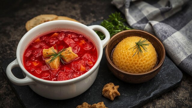 Borscht is a typical Russian food