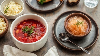 Borscht is a typical Russian food