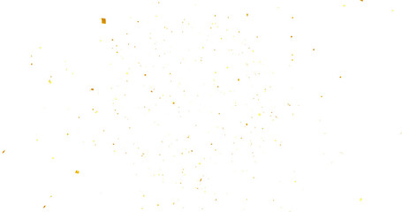 Colorful Confetti against a White Background Tranparent BG Confeti. Confetti partical isolated background. 3d Rendering Transparent Confetti. Dust particles Overlay, embers and sparks flying upwards.