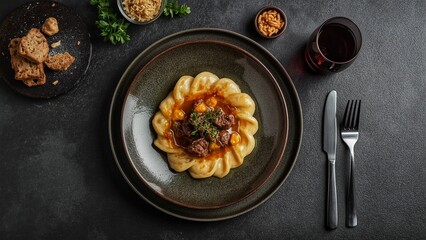 Beef sttoganoff, a typical Russian food