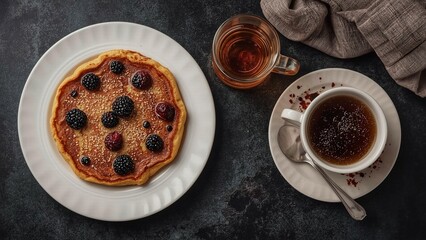 Blini is a typical Russian food.