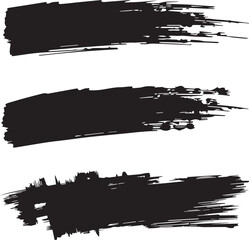 black brush strock set