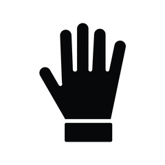 Hand Gesture Icon in Simple Design for Various Uses in Modern Art