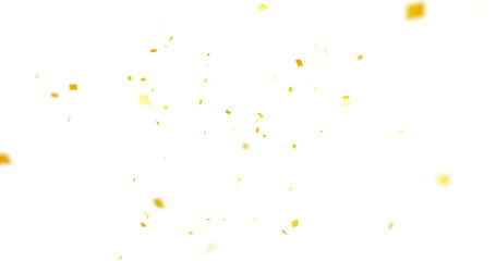 Colorful Confetti against a White Background Tranparent BG Confeti. Confetti partical isolated background. 3d Rendering Transparent Confetti. Dust particles Overlay, embers and sparks flying upwards.